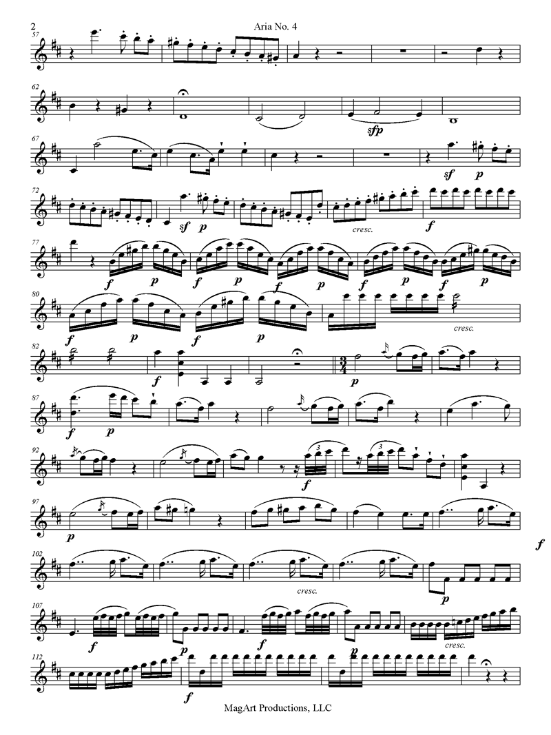 music copying and engraving- instrument part